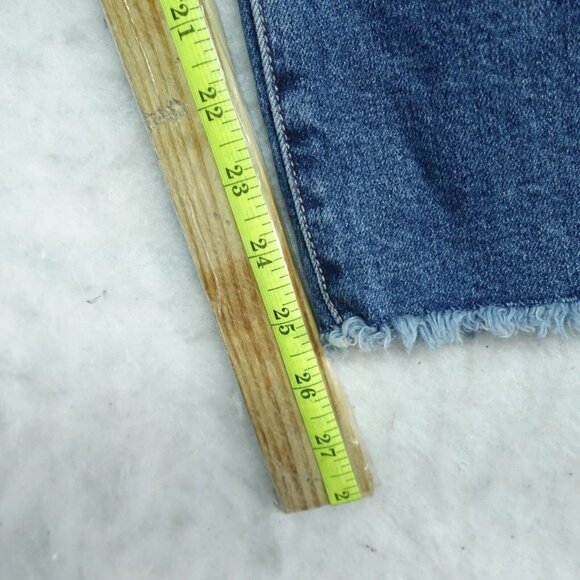Articles of Society Straight Leg Jeans Women's Size 28 Blue Cotton Distressed - Picture 4 of 14